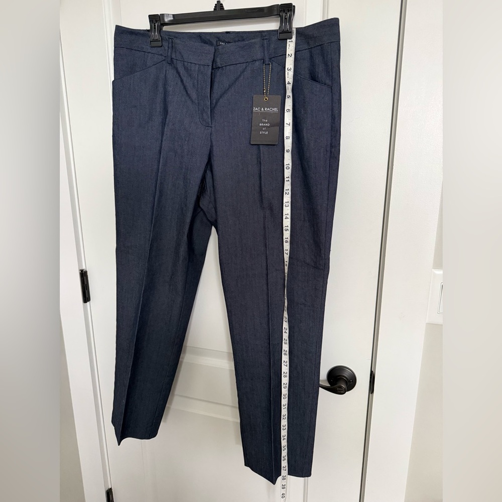 Zac & Rachel Navy Slim Ankle Pants NWT sz16 - Picture 4 of 4